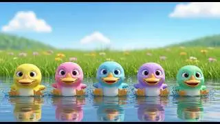 Five Little Platypuses Splash Splash Splash | Unique Animal Song & Counting Rhyme