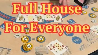 Ultimate Texas Holdem !  Full House For Everyone