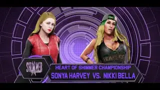 Sonya Harvey vs. Nikki Bella for the Heart of Shimmer Championship
