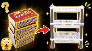 DIY Miniature organizer with matchbox very easy || How to make mini organizer for mini things