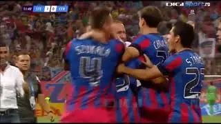 Federico Piovaccari GOAL in Steaua - CFR Cluj 3-0 (2013)