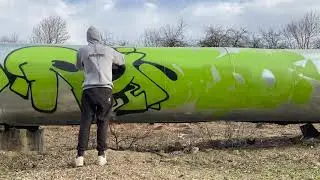 Rasko - Green Park Zone. Moscow Timelapse graffiti
