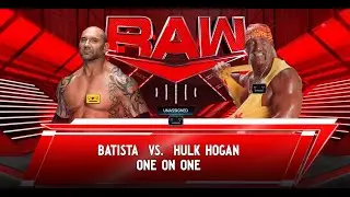 🔥 WWE RAW UNIVERSE MODE | BATISTA vs HULK HOGAN 🔥