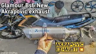 Glamour Xtec 125 Modified || glamour bike modified exhaust akrapovic new variant !💥