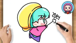 How to Draw Baby Saja Love Zoey Easy | Kpop Demon Hunters Step By Step