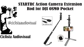 STARTRC Action Camera Extension Rod for DJI OSMO Pocket - Black for Andriod Mobile Phone