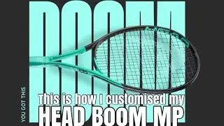 This is how I customized my Head Boom MP  #Headtennis #Headboom