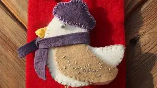 Felt Winter Bird Ornaments - Winterv&ouml;gel aus Filz Deko