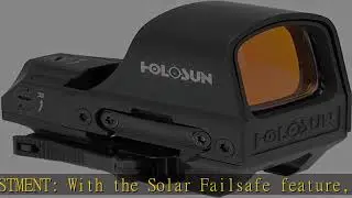 HOLOSUN - HE510C-GR Open Reflex Optical Sight with Super Green LED (2 MOA Dot, 65 MOA Circle) title