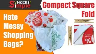 How to Fold Plastic Bags (into Compact Square)