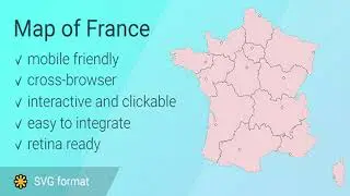 Map of France | Codecanyon Scripts and Snippets