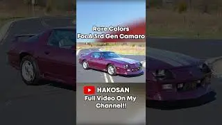 5 самых редких цветов для Camaro/Firebird 3-го поколения #camaro #firebird #chevy #pontiac #350 #...