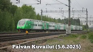 Päivän Kuvailut (5.6.2025) || Pendolino Plus & kiskojunia