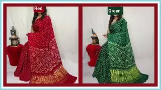 Premium Modal Silk Bandhani Sarees | Best Price ₹2150+ | Color Customization Available