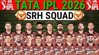 IPL 2026 - Sunrisers Hyderabad Full & Final Squad | SRH Team 2026 Players List | SRH 2026 Squad