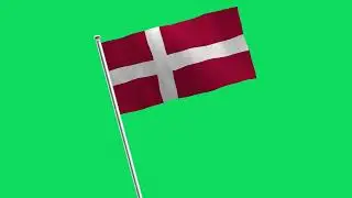 Denmark Flag: Amazing 4K Animation!