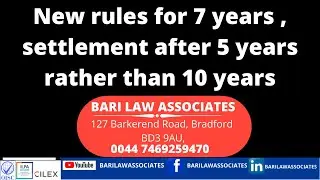 New rules for 7 years , settlement after 5 years rather than 10 years @BARILAWASSOCIATES
