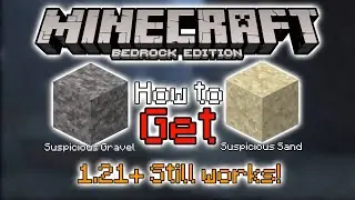 You Can Still Obtain Suspicious Sand & Gravel In Minecraft Bedrock Survival 1.21!
