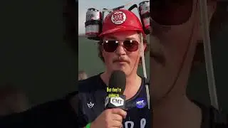 Zach Top Rocking the Beer Helmet | #CMT #cmtHot20