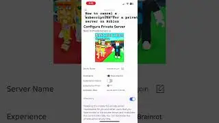 How to cancel a subscription for a private server on Roblox #robloxservers #robloxguide #robloxdown
