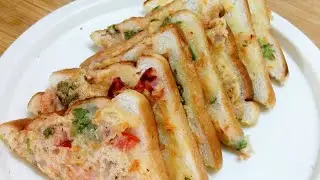 Bread Suji tost Recipe।Rava Bread Sandwich Recipe। Srabonir Rannaghor!!