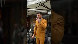 Naples Yellow Tweed Suit | StudioSuits