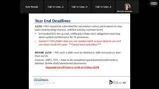 D365 Training - End of Year Deadlines and Clean up Activities