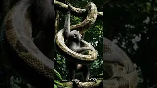 Python vs Monkey: Jungle Survival Battle 2025 | Real Wildlife POV #WildlifeEncounter #PythonVsMonkey