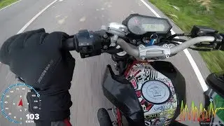 Real GPS Top Speed Benelli TNT 125 / 135 (0 to top speed -15 sec. the fastest yet) gopro5