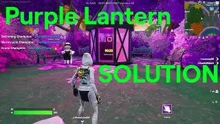 Fortnite Lantern Fest Tour Island Purple / Lila Puzzle Solution