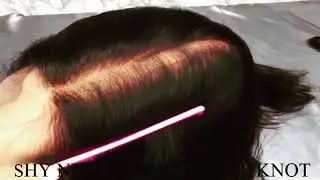 shy design single knots lace wig