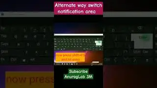 Alternate keyboard shortcut for notification area #notification #windows11 #shorts #shortvideo #cmd