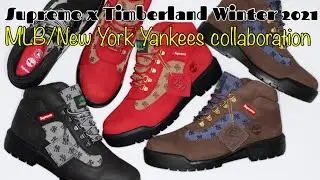 Supreme x Timberland Winter 2021 MLB/New York Yankees Collaboration