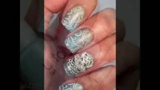 Cinderella-Inspired Nail Art