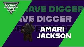 Amari Jackson Grave digger driver card 