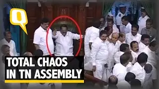 The Quint: Tamil Nadu Assembly Chaos: DMK MLAs Manhandle Speaker