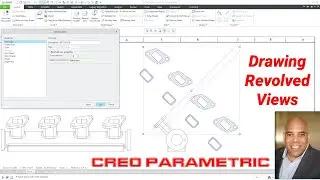 Creo Parametric - Drawings - How to Create Revolved Views