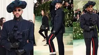 Looking Garden of Time right in the eye, @badbunnypr #MetGala / Bad Bunny At Meta Gala 2024