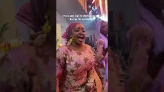 This is your sign to attend that owambe 🎉 Energy too contagious! #owambe #party #yorubawedding