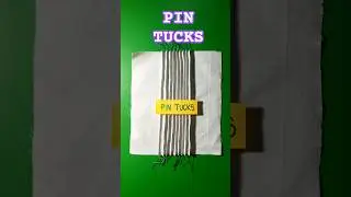 PIN TUCKS TUTORIAL | STEP-BY-STEP TUCK SERIES | SEWING TUCKS FOR BEGINNERS #sewingtutorial #tutorial