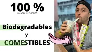 PROBAMOS los Pitillos o Pajitas 100% COMESTIBLEs y BioDegradables😱
