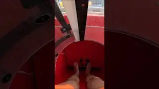 Turbo Rocket red Water Slide Aquapark Kladno #waterslide #watertube #tobogan