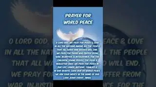 Prayer For World Peace 🙏✝️  #worldpeace #everyone #prayer #jesuschrist #prayerpray