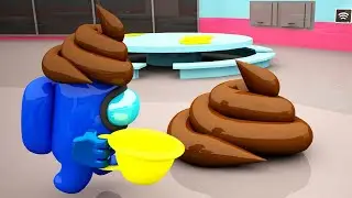 AMONG US POOP! / 012 / IMPOSTOR POOPED EVERYWHERE! / THE FUNNIEST ANIMATIONS! / #game #memes #funny