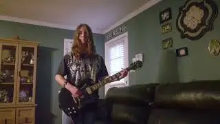 MandM metal monday, practicing scales on guitar tuned 3 octaves lower. 