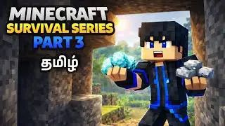 I was mining in the cave and luckily find a rare theme Minecraft Survival series EP3