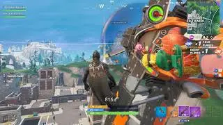 Fortnite elimination (black knight skin, frozen shroud back bling)
