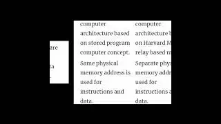 DIFFERENCE BETWEEN VON NEUMANN AND HARVARD ARCHITECTURE