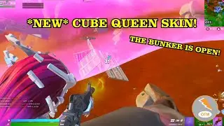 *NEW* CUBE QUEEN SKIN, THE BUNKER IS OPEN! - Fortnite Gameplay