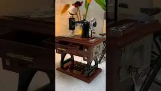 Mini Retro Sewing Machine Music Box #shortsvideo